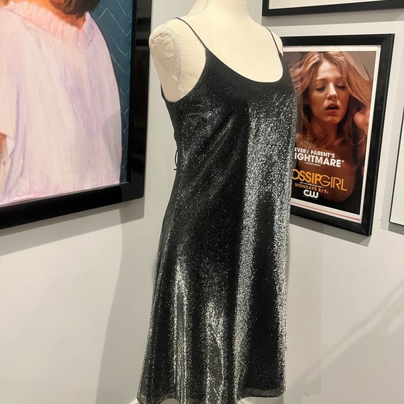 Rachel Green’s Laundry by Shelli Segal Silver/Black Dress S - Picture 4 of 7